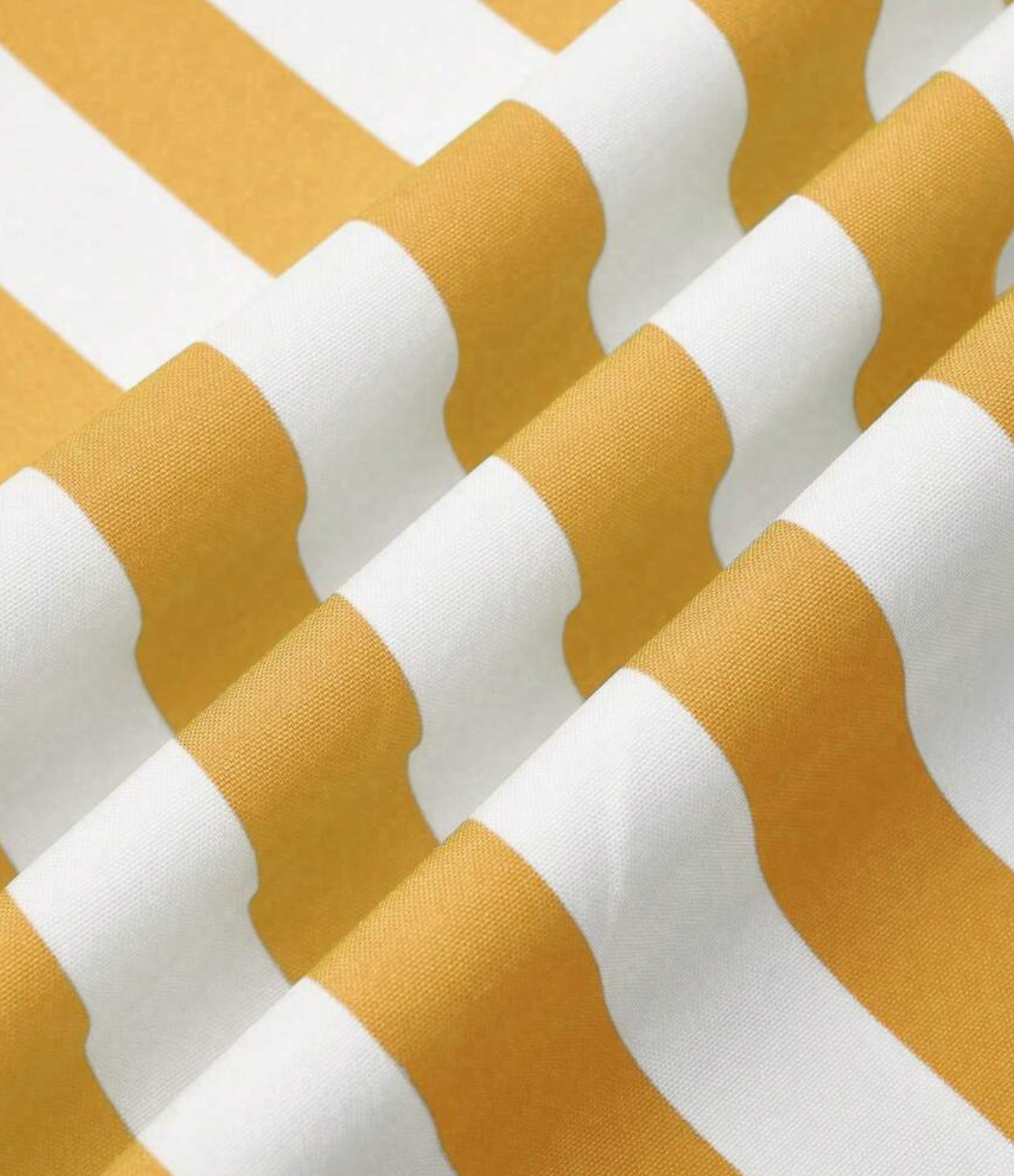 Yellow and white stripe fabric detail — RIVI Isola Striped Maxi Dress