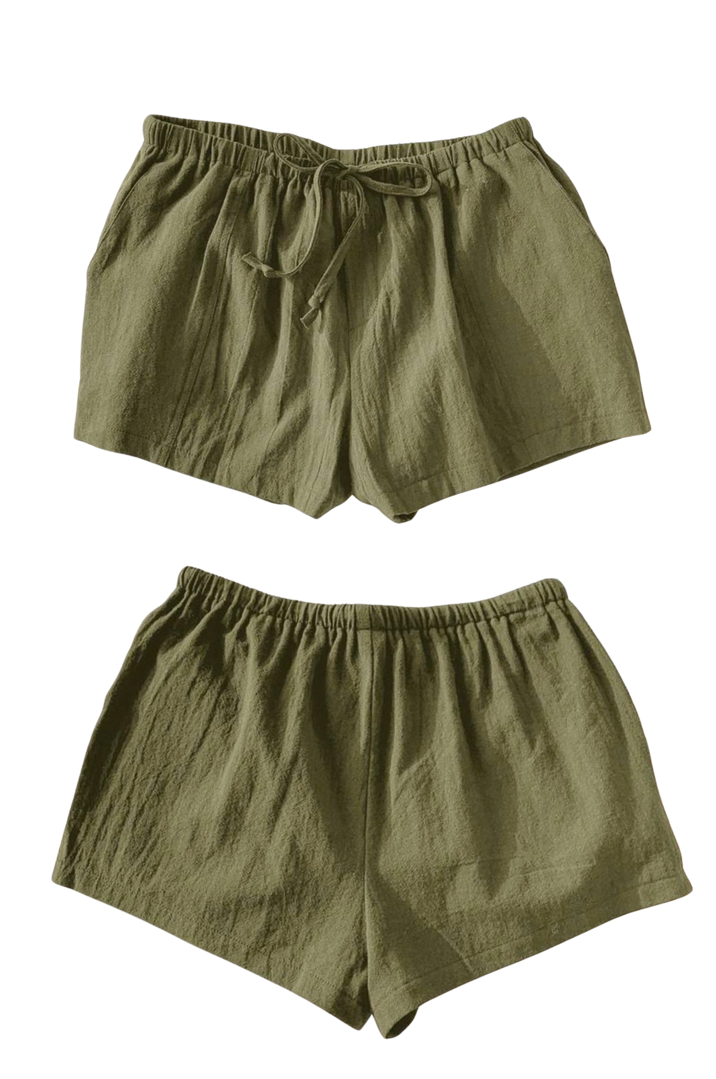 Aria Shore Cotton Shorts - White